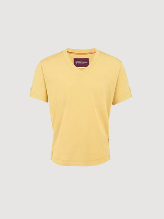 Buffed Cotton V-Neck