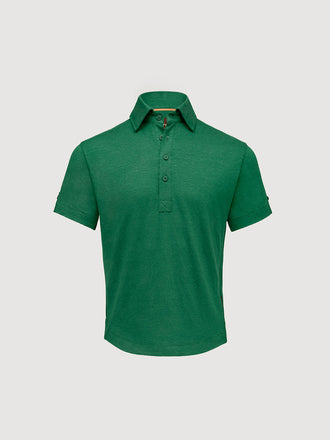 Madeira French Linen Short Sleeve Polo
