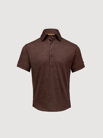 Madeira French Linen Short Sleeve Polo