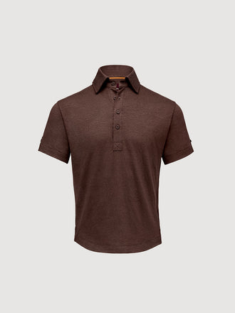 Madeira French Linen Short Sleeve Polo