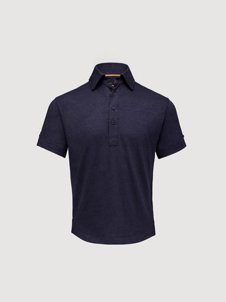 Madeira French Linen Short Sleeve Polo