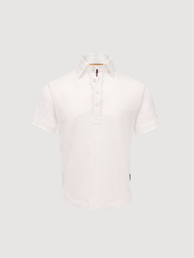 Madeira French Linen Short Sleeve Polo