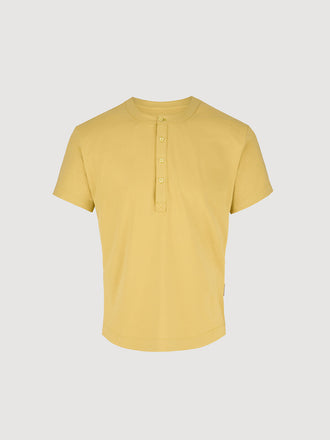 Buffed Cotton Short-Sleeve Henley