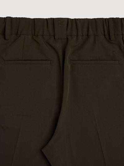 Retinol Pant 2026 Edition in *Dark Military Olive* (dark olive green) — back waistband and side pockets detail | Y.Chroma