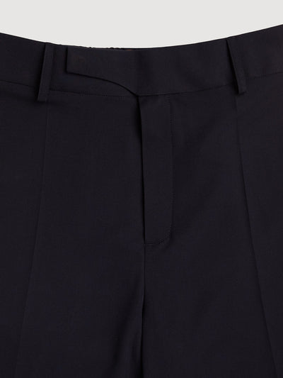 Retinol Pant 2026 Edition in *Midnight Blue* (navy blue) — front waistband and belt detail | Y.Chroma