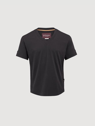 Buffed Cotton V-Neck