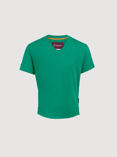 Buffed Cotton V-Neck
