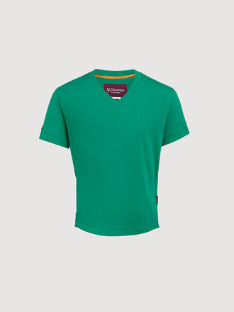 Buffed Cotton V-Neck