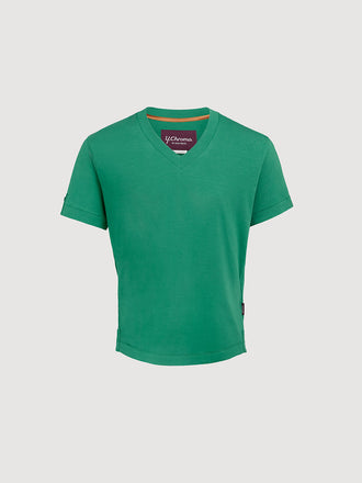 Buffed Cotton V-Neck