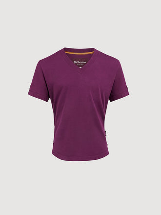 Buffed Cotton V-Neck