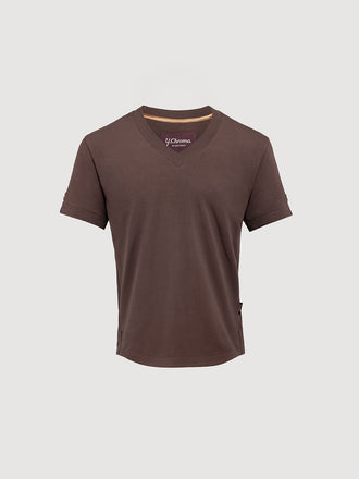 Buffed Cotton V-Neck