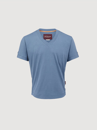 Buffed Cotton V-Neck
