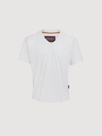 Buffed Cotton V-Neck