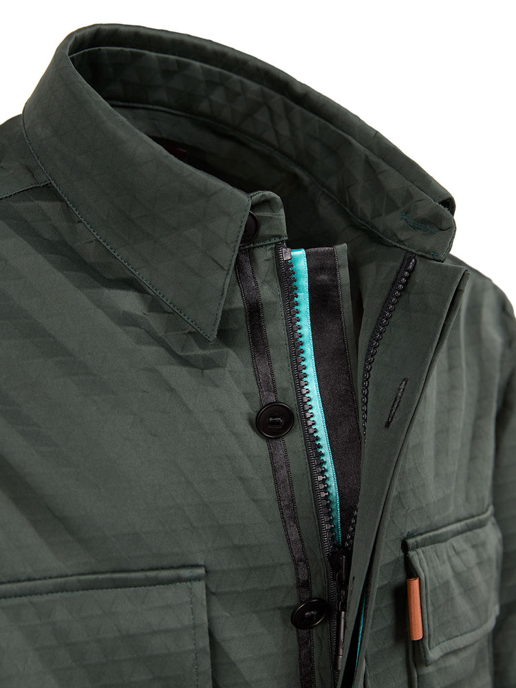 Dark Military Olive and Aqua