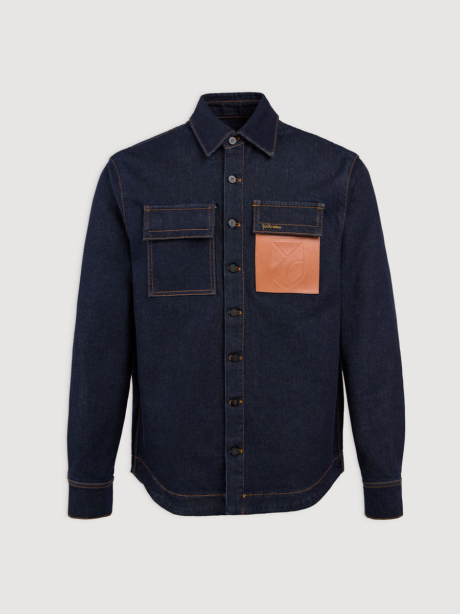 Cognac Pocket Denim Shirt