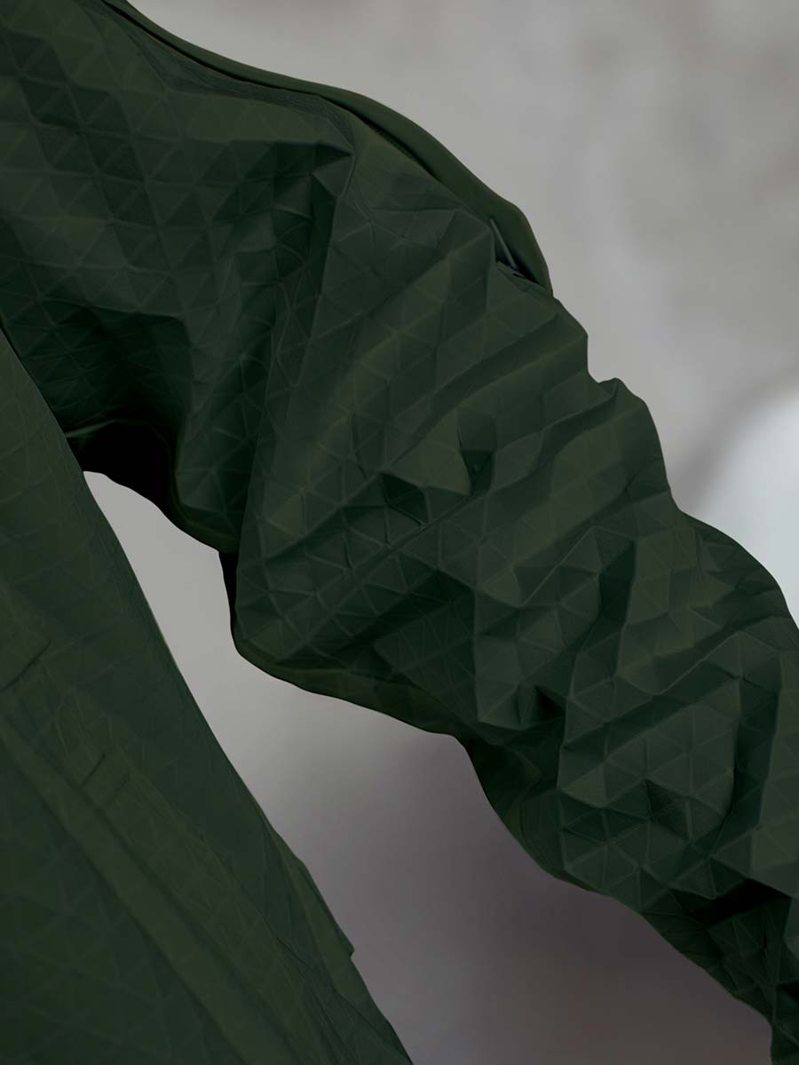Dark Military Olive and Aqua