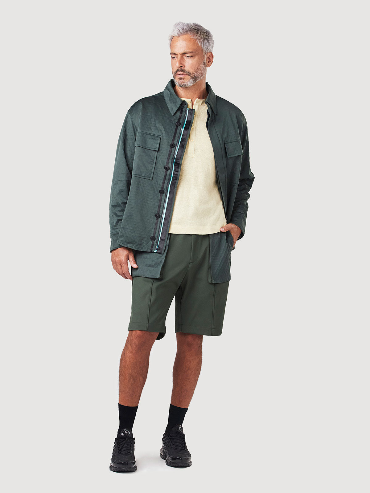 Dark Military Olive and Aqua