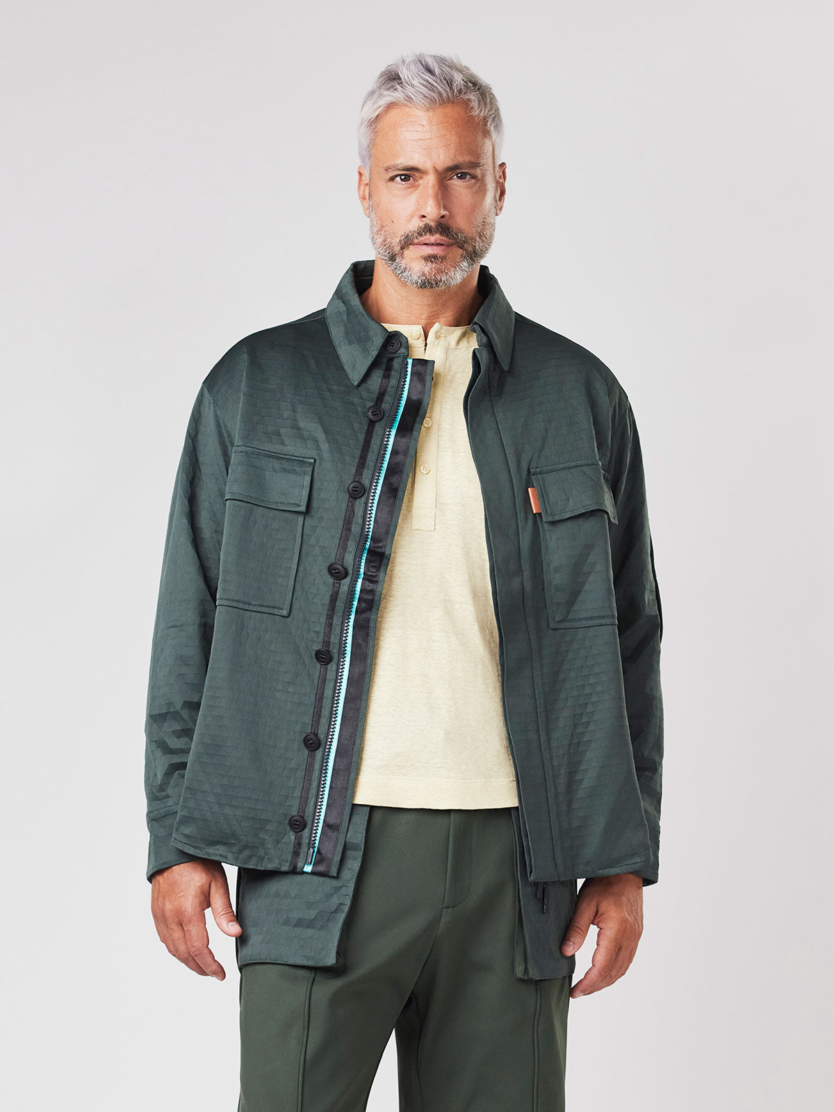 Dark Military Olive and Aqua