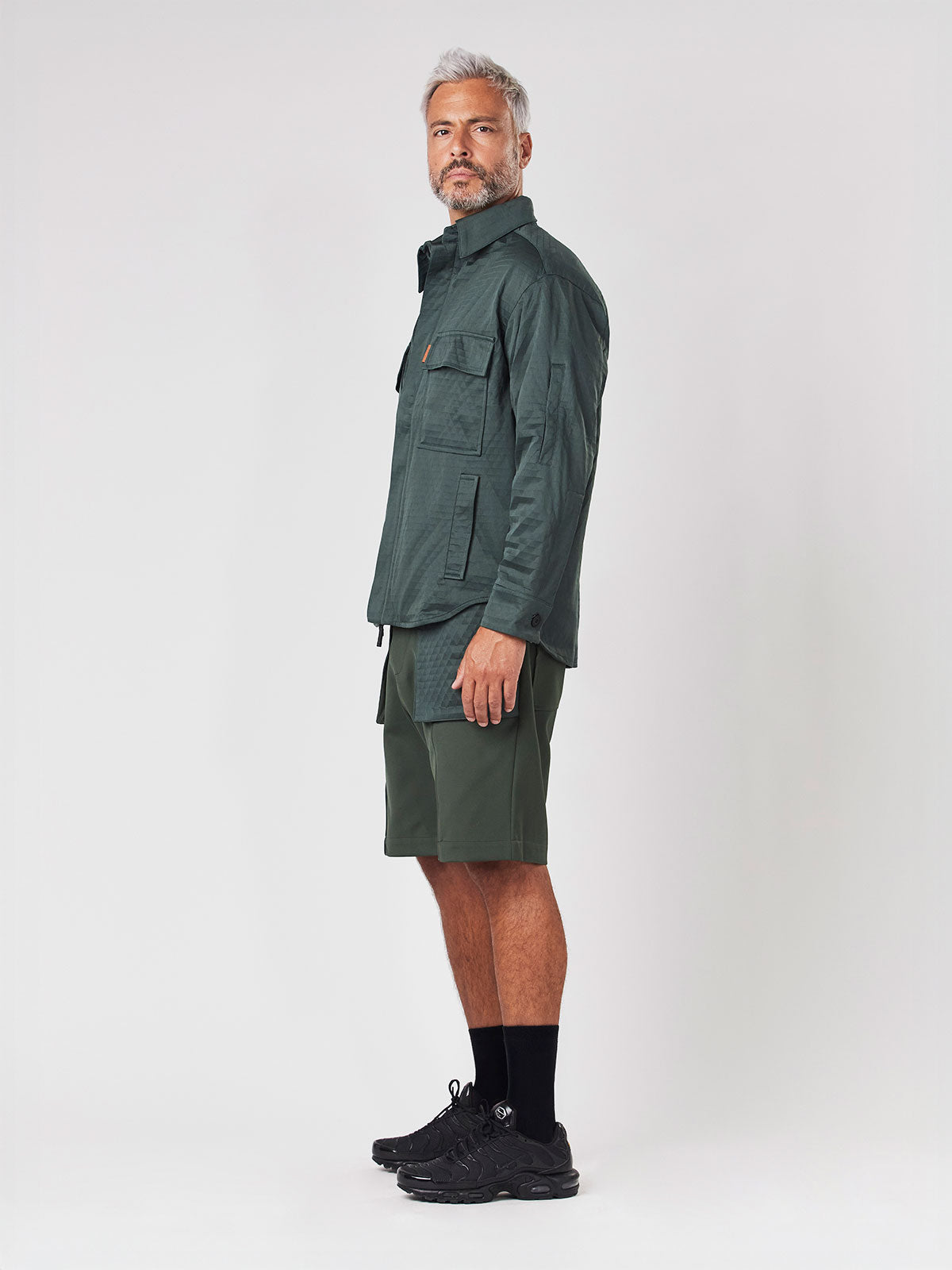 Dark Military Olive and Aqua