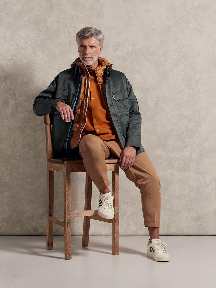 Dark Military Olive and Aqua