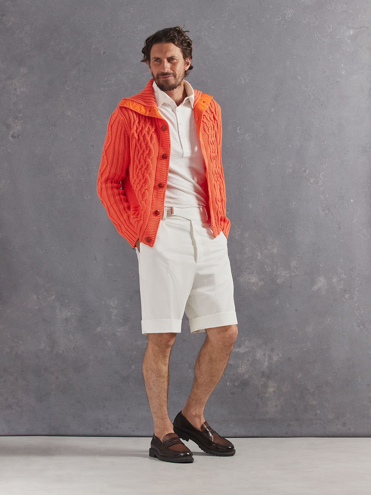 Madeira French Linen Short Sleeve Polo