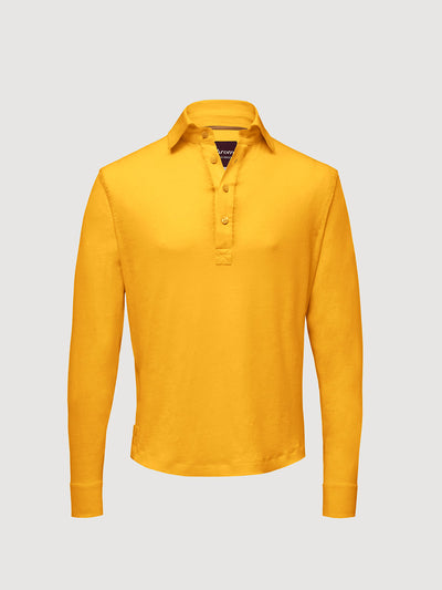 Madeira French Linen Long Sleeve Polo