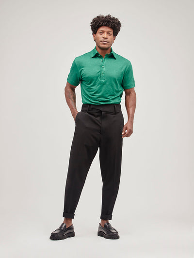 Retinol Pant 2026 Edition in *Berlin Black* (black) — full length front view | Y.Chroma