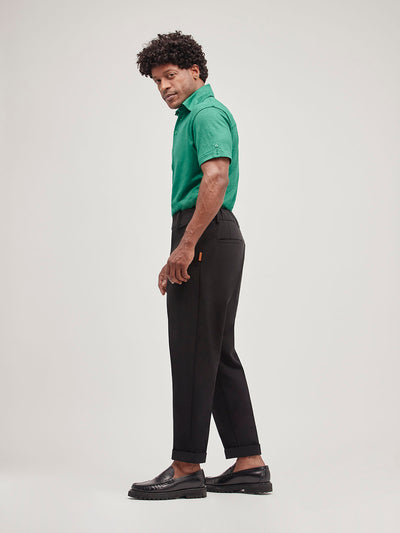 Retinol Pant 2026 Edition in *Berlin Black* (black) — side view | Y.Chroma